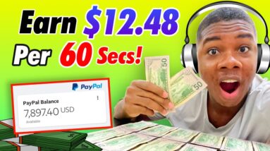 Get Paid $12.48 Every 60 Seconds Listening To Music! *FREE* (Make Money Online 2022)