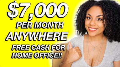 $7250 Per Month Remote Job Available Worldwide Free Computer!