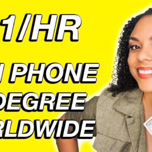 No Degree Non Phone Remote Jobs Available Worldwide 2022!
