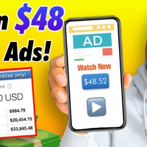 Watch Ads & Get Paid! ($48.72+ Per Ad) *FREE PAYPAL MONEY* | Make Money Online 2022