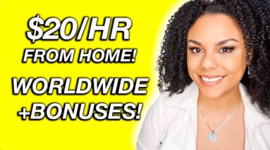 $20 Per Hour Online Job With Bonuses Available Worldwide!