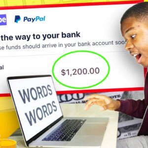 Get Paid $1,200+ Just To Type Words! (Earn $56 Per Hour) | Make Money Online