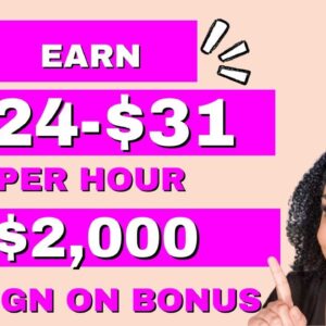 Make $24 To $31 Per Hour Working From Home (USA Only)!