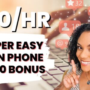 Super Easy, No Phone Work From Home Job With $500 Signing Bonus And More!