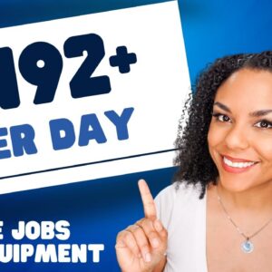 Earn $192+ Per Day From Home- Equipment Provided, Plus Company Benefits! Work From Home Jobs!