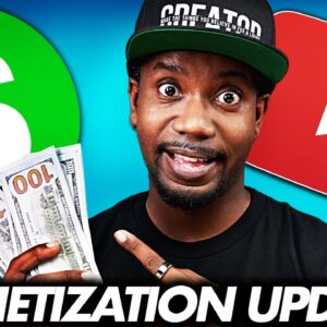 BREAKING NEWS! LOWER YouTube Monetization Requirements (Monetization Update)