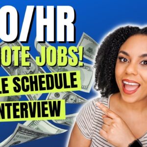 8 Ways To Make Money From Home, No Interview Flexible Schedule Remote Jobs! No Experience.