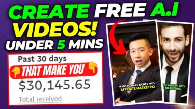 Create FREE AI Videos To Make Money Online & Earn $550+ Daily (Done In 5 Minutes)