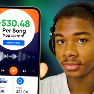 Earn $30.48 PER SONG You Listen! *No Limit* (Make Money Online Listening to Music)